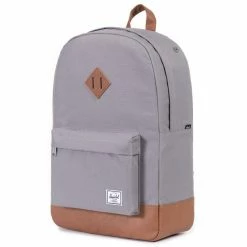 Herschel Heritage Backpack grey/tan -Travelling Backpacks Shop herschel heritage backpack unisex grey tan 3