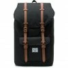 Herschel Little America Backpack 25l black/saddle brown -Travelling Backpacks Shop herschel little america backpack black saddle brown 1
