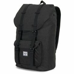 Herschel Little America Backpack 25l black crosshatch/black -Travelling Backpacks Shop herschel little america backpack unisex black crosshatch black 2