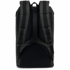 Herschel Little America Backpack 25l black crosshatch/black -Travelling Backpacks Shop herschel little america backpack unisex black crosshatch black 3
