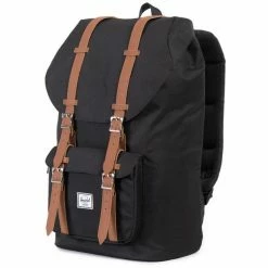 Herschel Little America Backpack 25l black/tan -Travelling Backpacks Shop herschel little america backpack unisex black tan 3