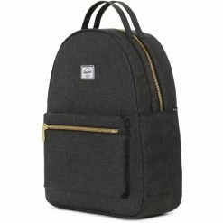 Herschel Nova Mid-Volume Backpack black crosshatch -Travelling Backpacks Shop herschel nova mid volume rucksack black crosshatch 3