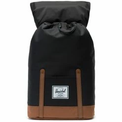 Herschel Retreat Backpack 19,5l black/saddle brown -Travelling Backpacks Shop herschel retreat backpack 195l black saddle brown 3
