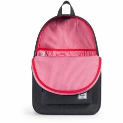 Herschel Settlement Backpack black crosshatch -Travelling Backpacks Shop herschel settlement rucksack black crosshatch 3