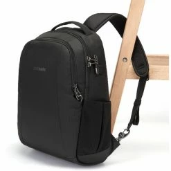 Pacsafe Metrosafe LS350 ECONYL Backpack black -Travelling Backpacks Shop pacsafe metrosafe ls350 econyl rucksack black 3