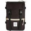 Topo Designs Rover Pack black canvas -Travelling Backpacks Shop topo designs rover rucksack black canvas 1